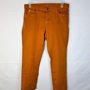 Second Yoga Jeans Women Mustard Yellow Size 33